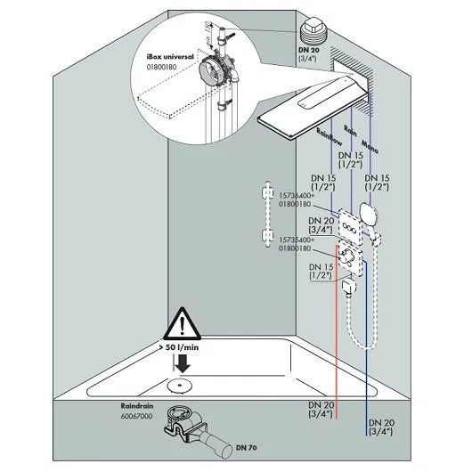 Верхній душ Hansgrohe Rainmaker Select хром 24001600
