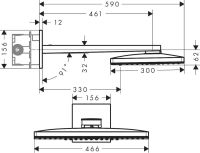 Верхній душ Hansgrohe Rainmaker Select хром 24007600