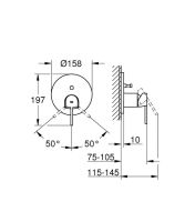Змішувач прихованого монтажу Grohe Plus хром 24060003