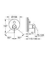 Смеситель скрытого монтажа Grohe Plus хром 24093003