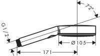 Ручной душ Hansgrohe Pulsify Select S черный матовый 24111670