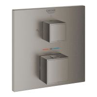 Змішувач прихованого монтажу Grohe Grohtherm Cube графіт темний матовий 24154AL0