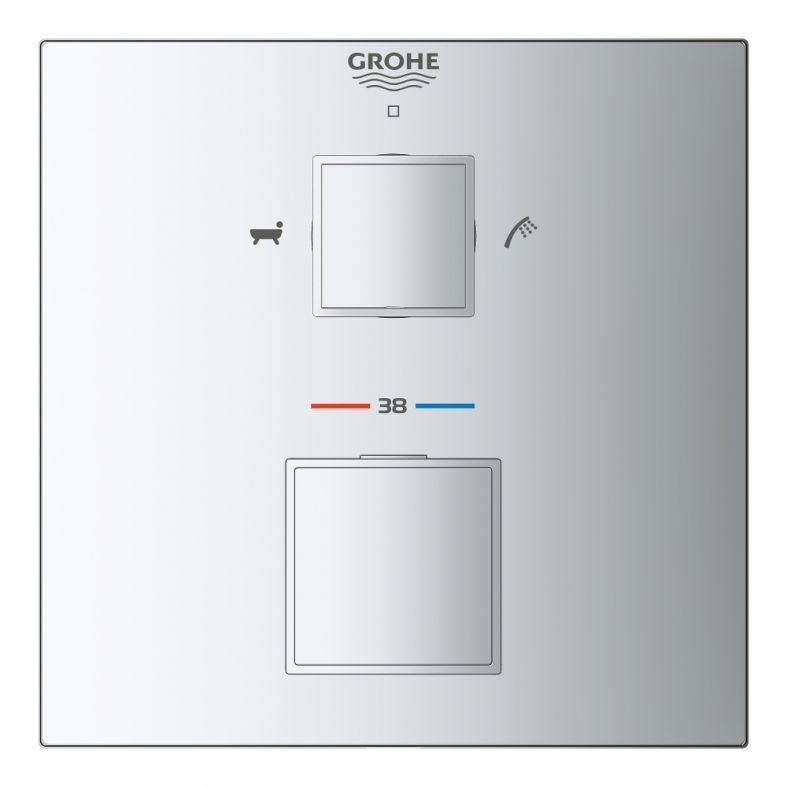 Змішувач прихованого монтажу Grohe Grohtherm Cube хром 24155000