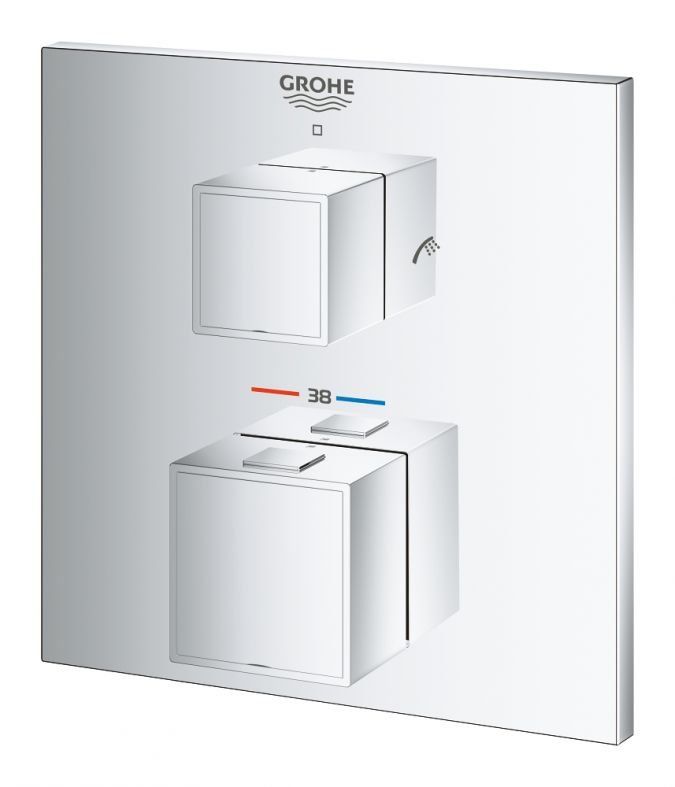 Змішувач прихованого монтажу Grohe Grohtherm Cube хром 24155000