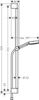 Душевой гарнитур Hansgrohe Pulsify Select S черный матовый 24170670