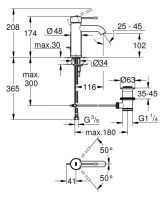 Змішувач для раковини Grohe Essence холодний світанок матовий 24171GN1