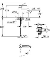 Змішувач для раковини Grohe Essence хром 24179001