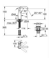 Змішувач для раковини Grohe Essence хром 24181001