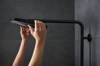Душевая система с термостатом Hansgrohe Pulsify S Puro черный матовый 24222670
