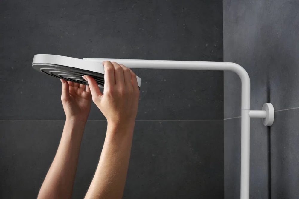 Душова система з термостатом Hansgrohe Pulsify S Puro білий матовий 24222700