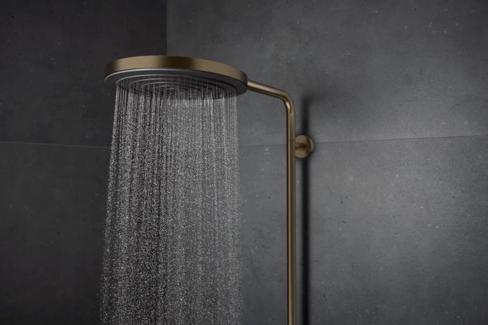Душевая система с термостатом Hansgrohe Pulsify S Puro бронза 24223140