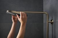 Душевая система с термостатом Hansgrohe Pulsify S Puro бронза 24223140