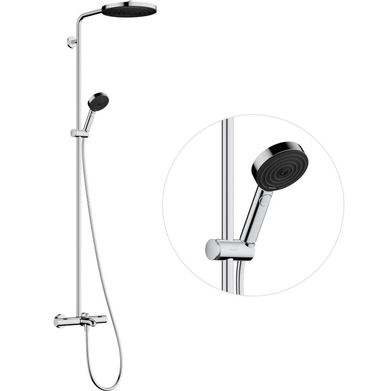 Душова система з термостатом Hansgrohe Pulsify S Puro хром 24232000