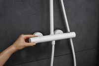 Душова система з термостатом Hansgrohe Pulsify S Puro білий матовий 24236700