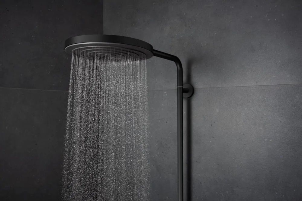 Душевая система с термостатом Hansgrohe Pulsify S Puro черный матовый 24237670
