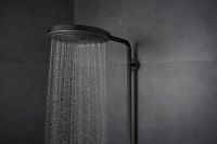 Душевая система с термостатом Hansgrohe Pulsify S Puro черный матовый 24237670