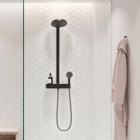 Душевая система с термостатом Hansgrohe Pulsify черный матовый 24241670