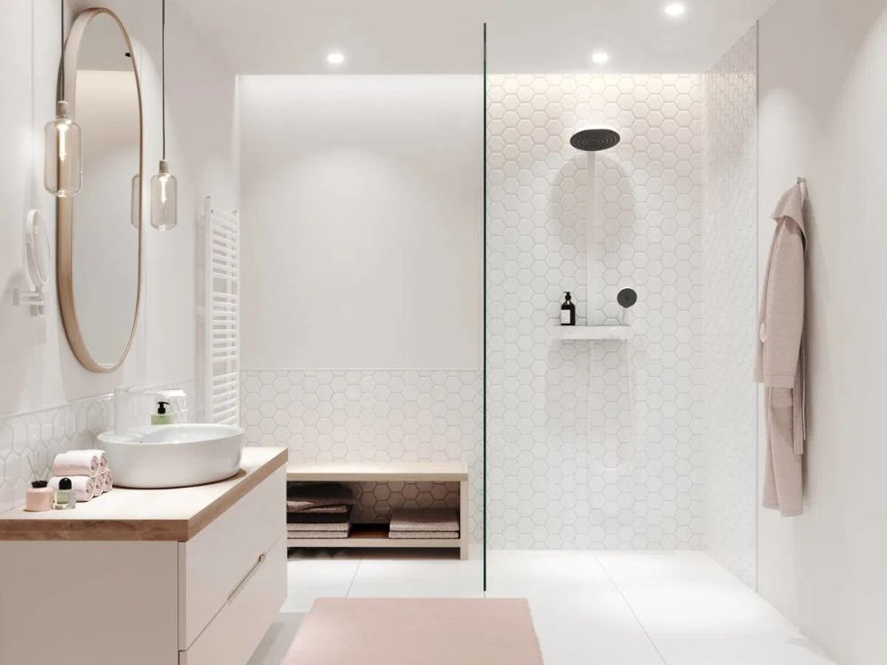 Душевая система с термостатом Hansgrohe Pulsify белый матовый 24241700