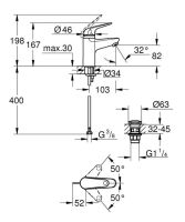 Змішувач для раковини Grohe Swift хром 24319001