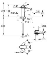 Змішувач для раковини Grohe Swift хром 24327001