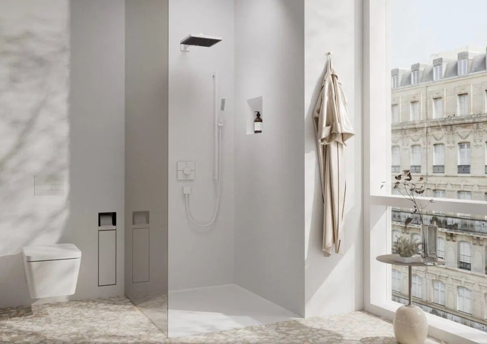 Верхній душ Hansgrohe Pulsify E білий матовий 24331700