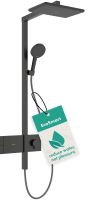 Душова система з термостатом Hansgrohe Raindance Alive Q чорний матовий хром 24581340
