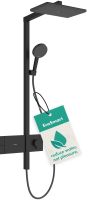 Душова система з термостатом Hansgrohe Raindance Alive Q чорний матовий 24581670