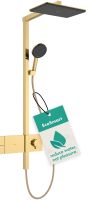 Душова система з термостатом Hansgrohe Raindance Alive Q золото 24581990