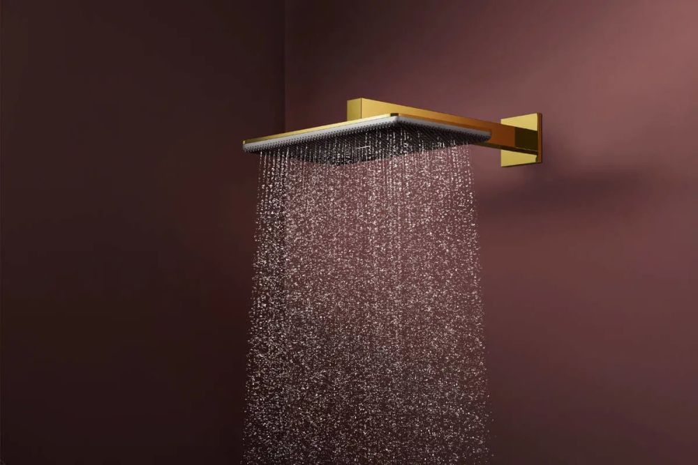 Душова система з термостатом Hansgrohe Raindance Alive Q золото 24581990