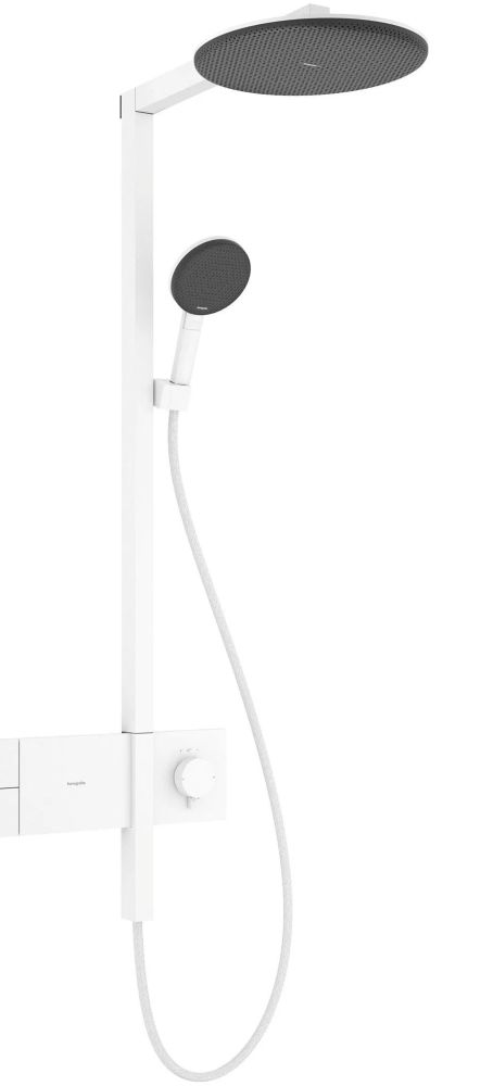 Душевая система с термостатом Hansgrohe Raindance Alive S белый матовый 24582700