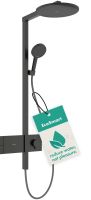 Душевая система с термостатом Hansgrohe Raindance Alive S черный матовый хром 24583340