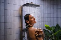 Душевая система с термостатом Hansgrohe Raindance Alive Q бронза 24590140