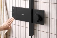 Душевая система с термостатом Hansgrohe Raindance Alive Q черный матовый 24590670