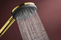 Душевая система с термостатом Hansgrohe Raindance Alive Q золото 24590990