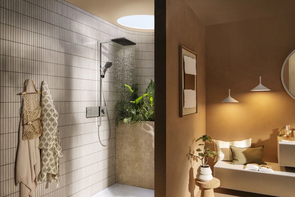 Душова система з термостатом Hansgrohe Raindance Alive Q хром 24591000
