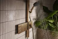 Душевая система с термостатом Hansgrohe Raindance Alive Q бронза 24591140