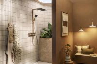 Душевая система с термостатом Hansgrohe Raindance Alive Q бронза 24591140