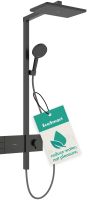 Душова система з термостатом Hansgrohe Raindance Alive Q чорний матовий хром 24591340