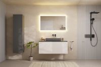 Душова система з термостатом Hansgrohe Raindance Alive Q чорний матовий хром 24591340