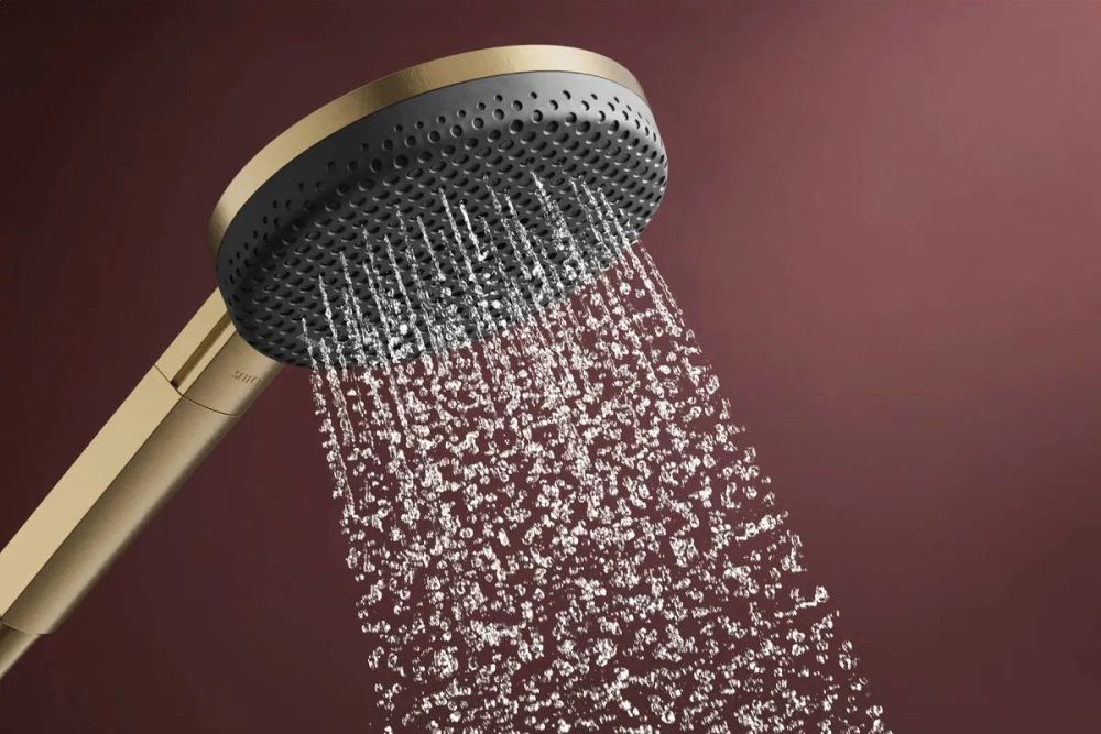 Душевая система с термостатом Hansgrohe Raindance Alive S бронза 24593140
