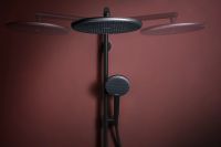 Душевая система с термостатом Hansgrohe Raindance Alive S черный матовый 24593670