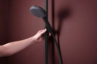 Душевая система с термостатом Hansgrohe Raindance Alive S черный матовый 24593670