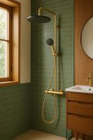 Душова система з термостатом Hansgrohe Raindance Alive S золото 24593990