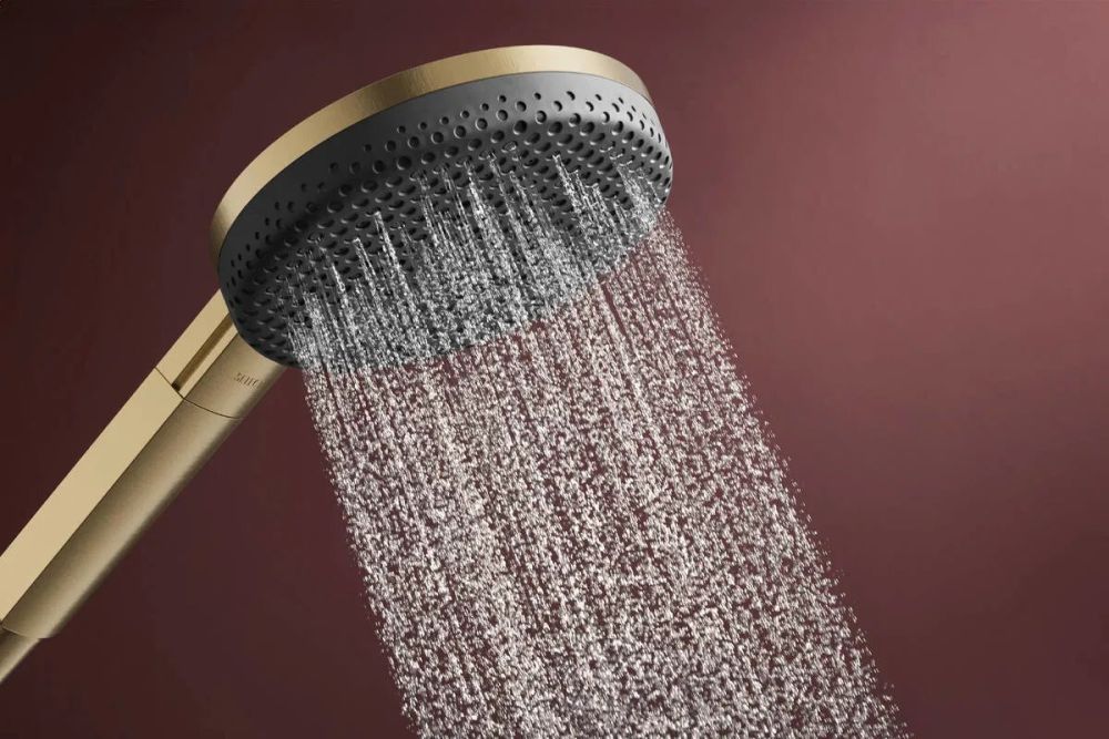 Душевая система с термостатом Hansgrohe Raindance Alive S бронза 24596140