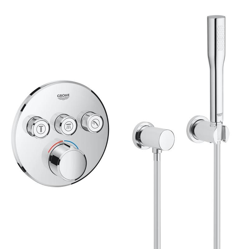 Душевая система скрытого монтажа Grohe SmartControl хром 34709000