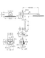 Душевая система скрытого монтажа Grohe SmartControl хром 34709000