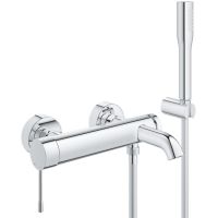 Змішувач для ванни Grohe Essence хром 25249001 з душовим гарнітуром
