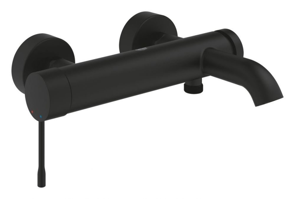 Змішувач для ванни Grohe Essence фантомний чорний 25250KF1