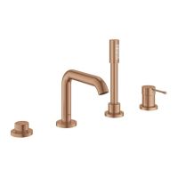 Змішувач на борт ванни Grohe Essence теплий захід сонця матовий 25251DL1 з душовим гарнітуром