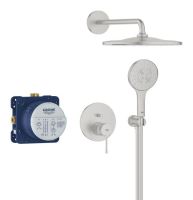 Душова система прихованого монтажу Grohe Essence суперсталь 25287DC0